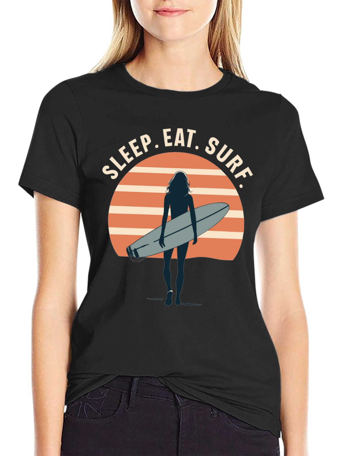 Sleep Eat Surf Graphic T-Shirt