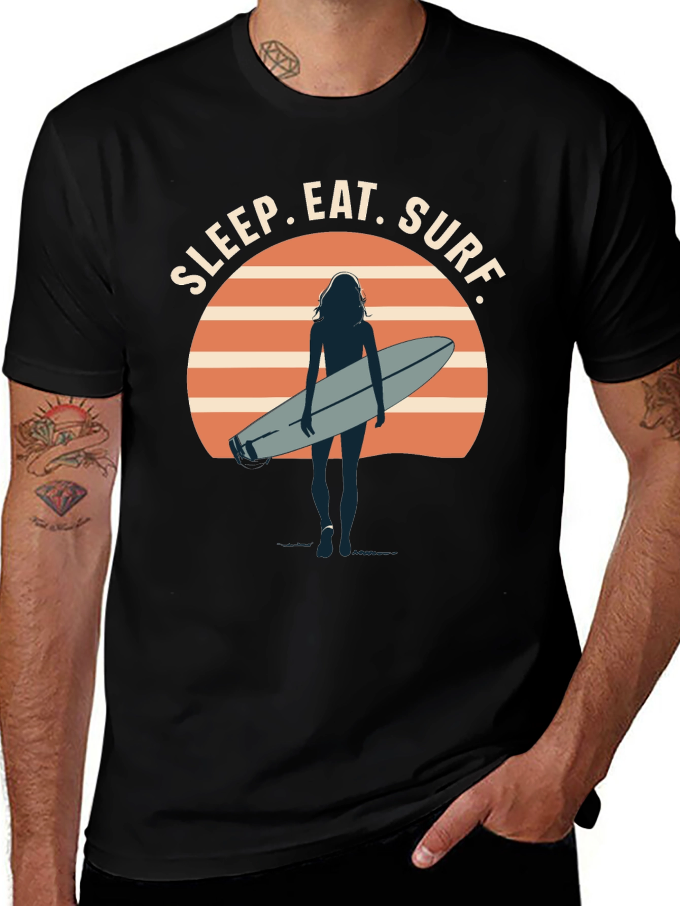 Sleep Eat Surf Graphic T-Shirt