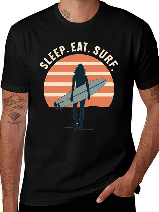 Sleep Eat Surf Graphic T-Shirt