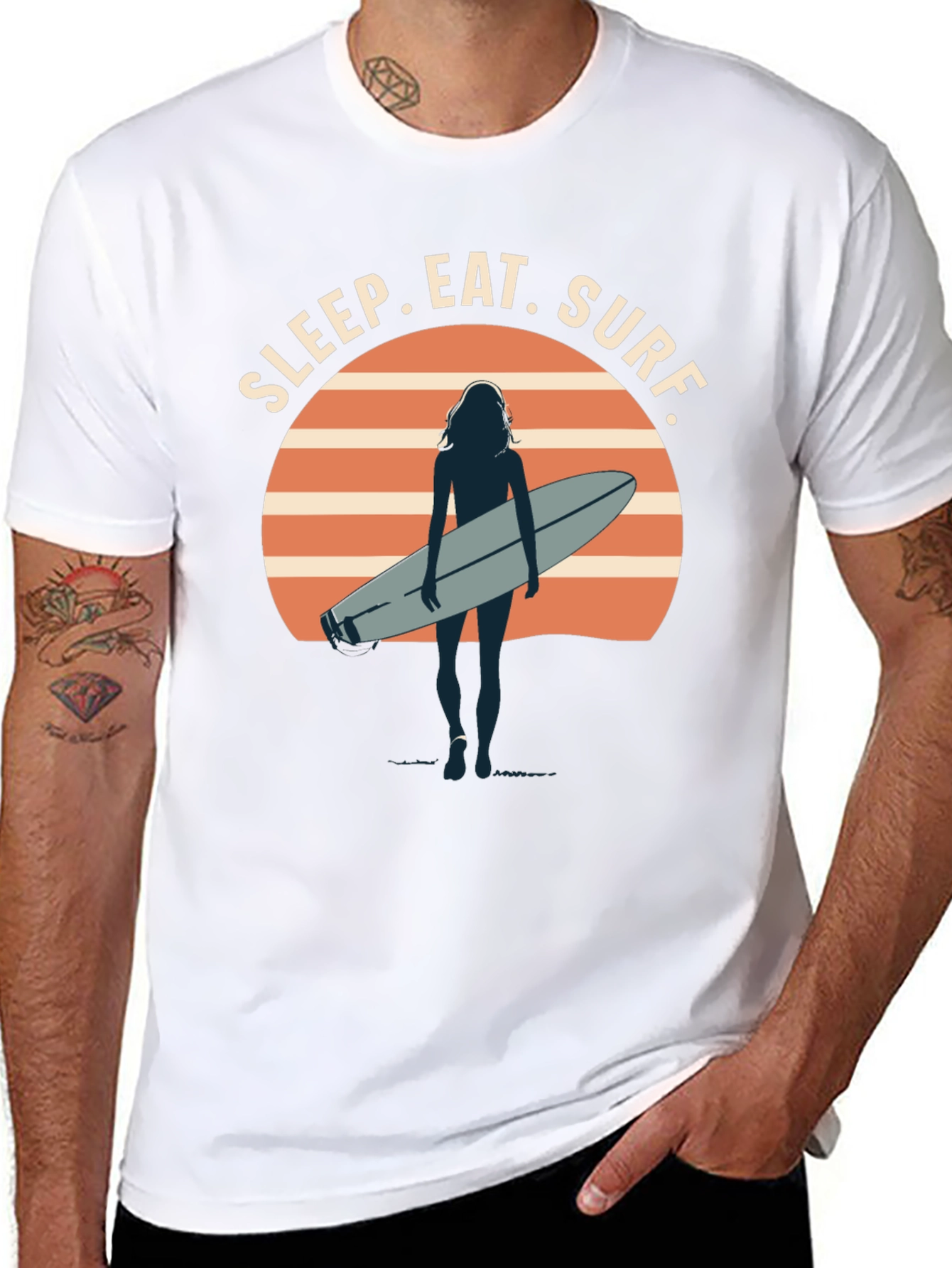 Sleep Eat Surf Graphic T-Shirt