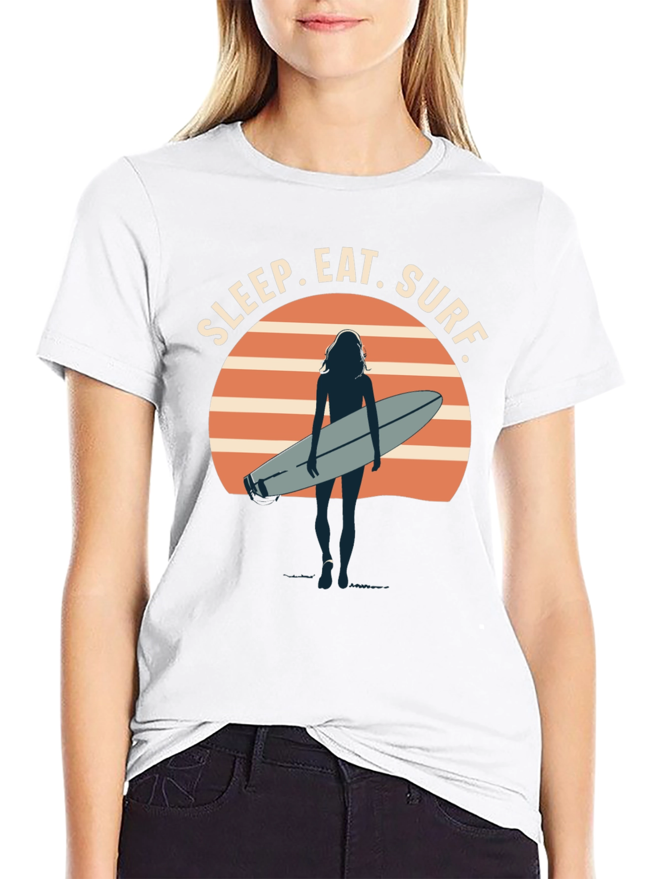 Sleep Eat Surf Graphic T-Shirt