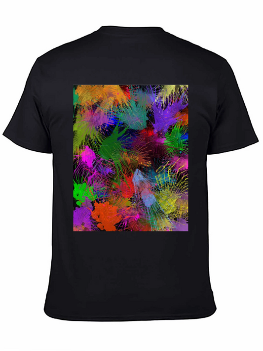 Abstract Art T-Shirt: Vibrant Splatter Design
