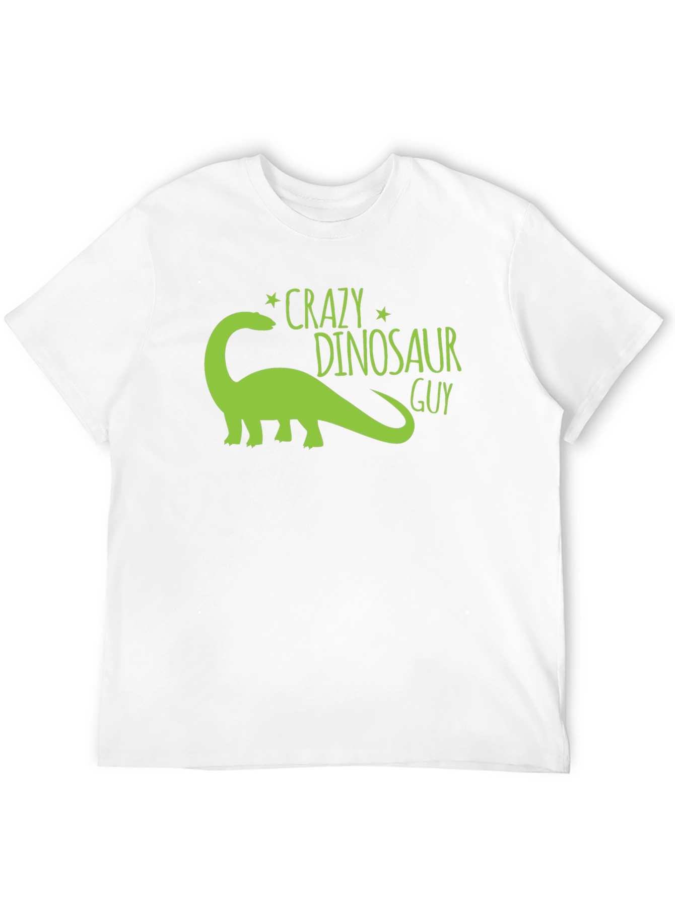 Crazy Dinosaur Guy Black Graphic Tee