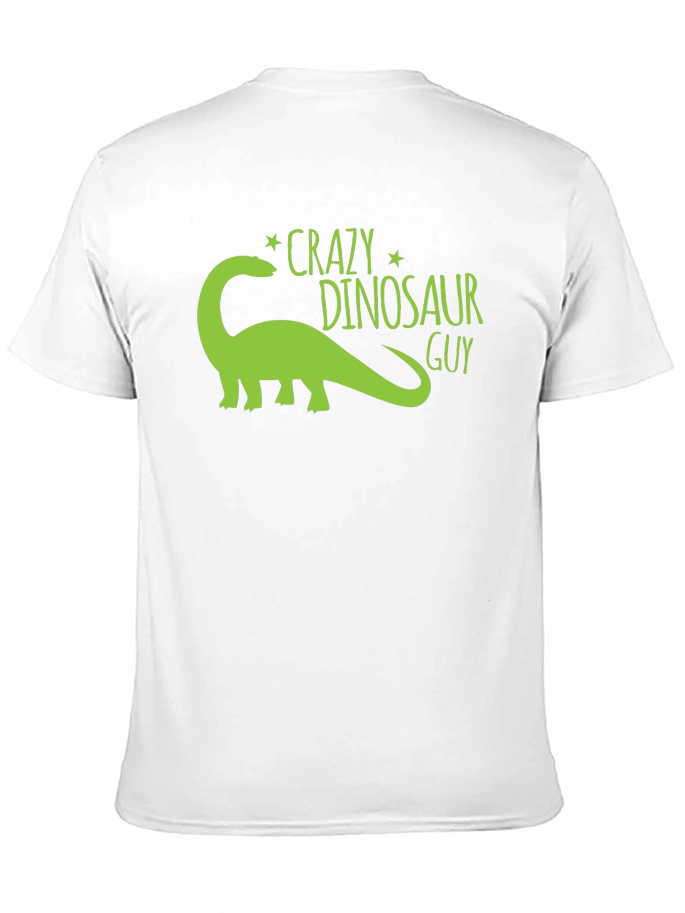 Crazy Dinosaur Guy Black Graphic Tee