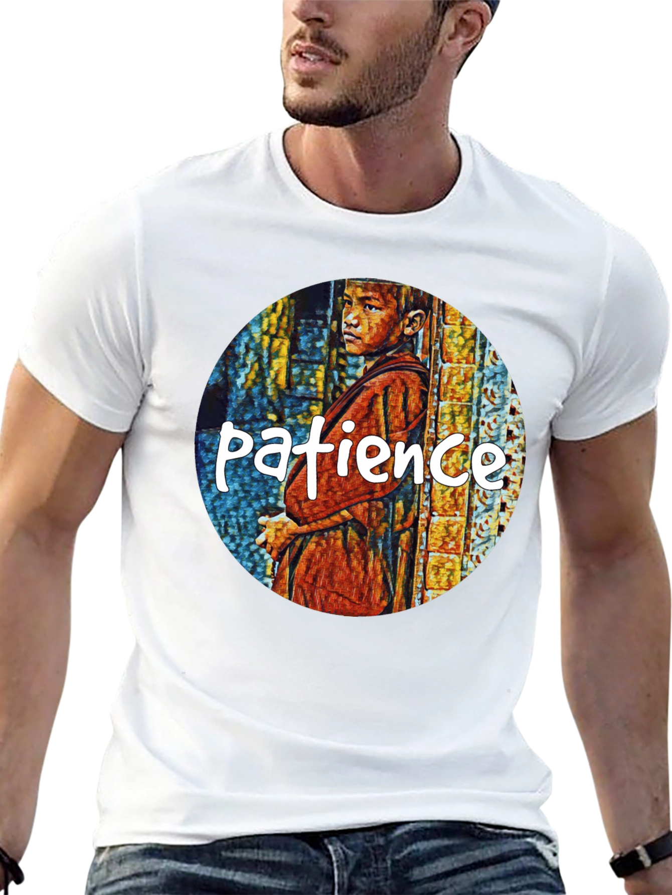 Patience Graphic T-Shirt - Artistic Design