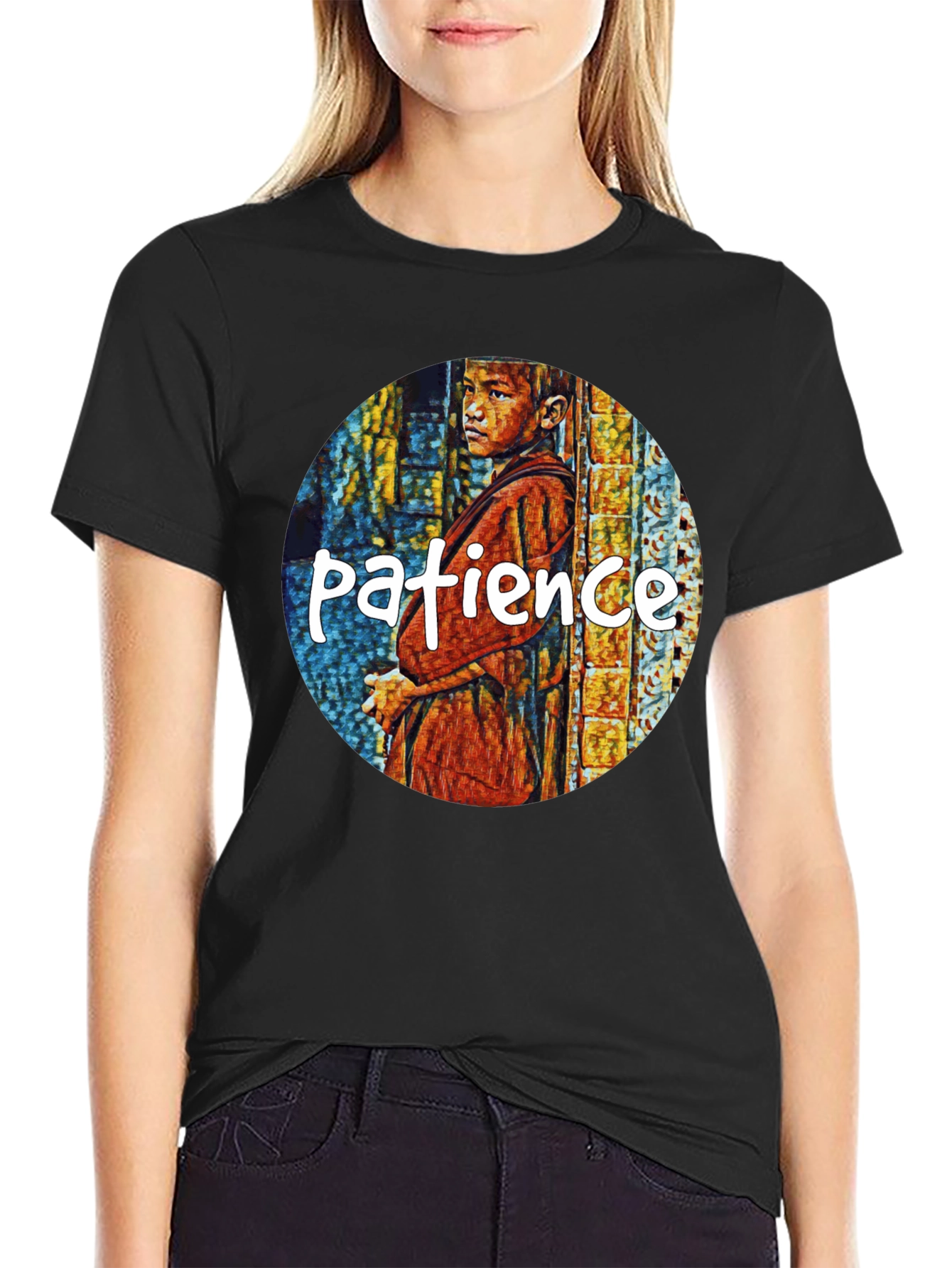 Patience Graphic T-Shirt - Artistic Design