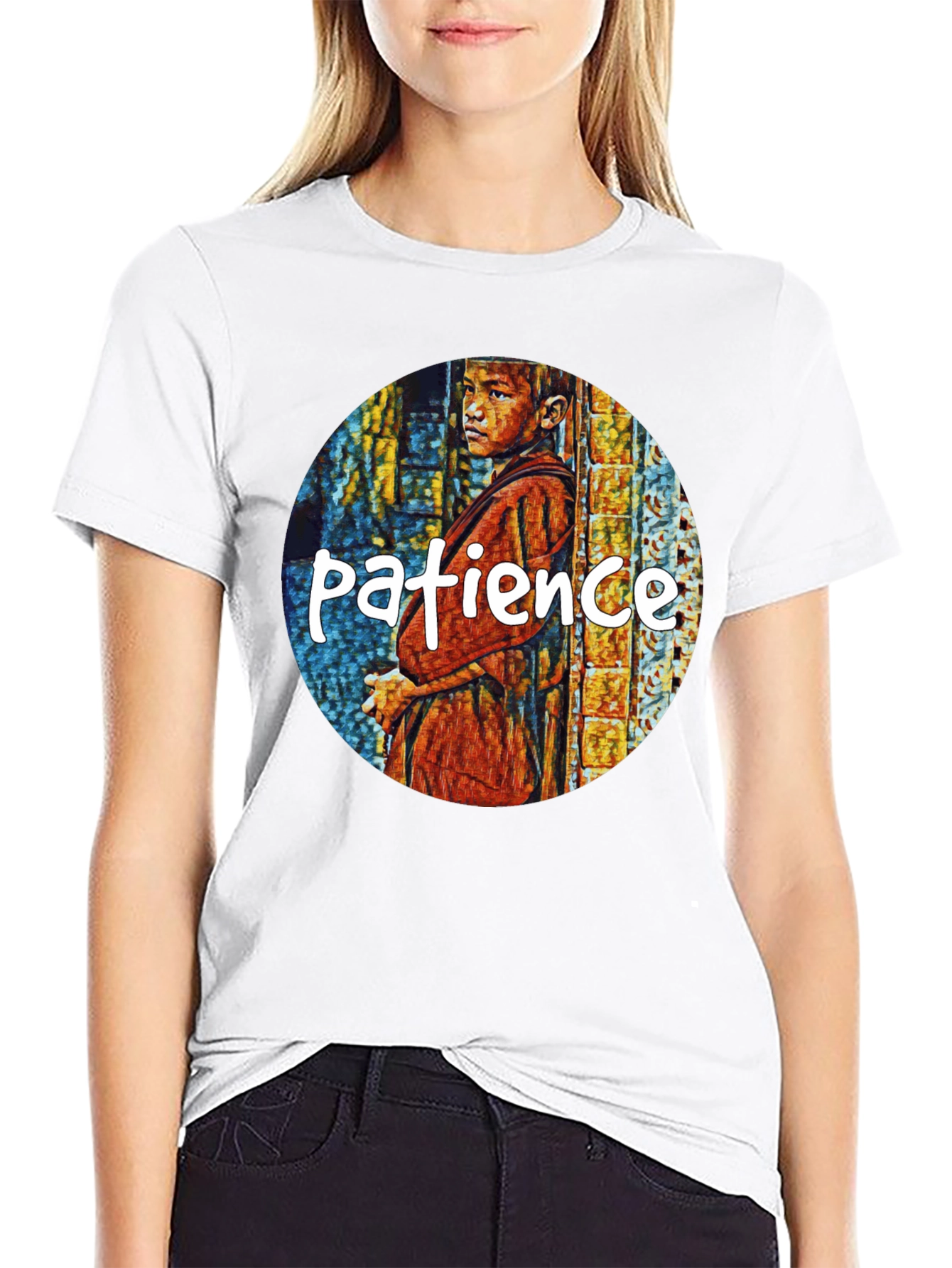 Patience Graphic T-Shirt - Artistic Design