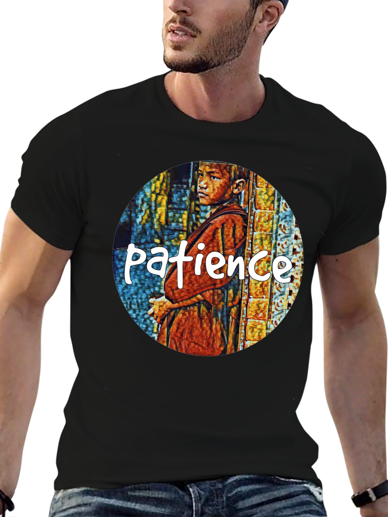 Patience Graphic T-Shirt - Artistic Design