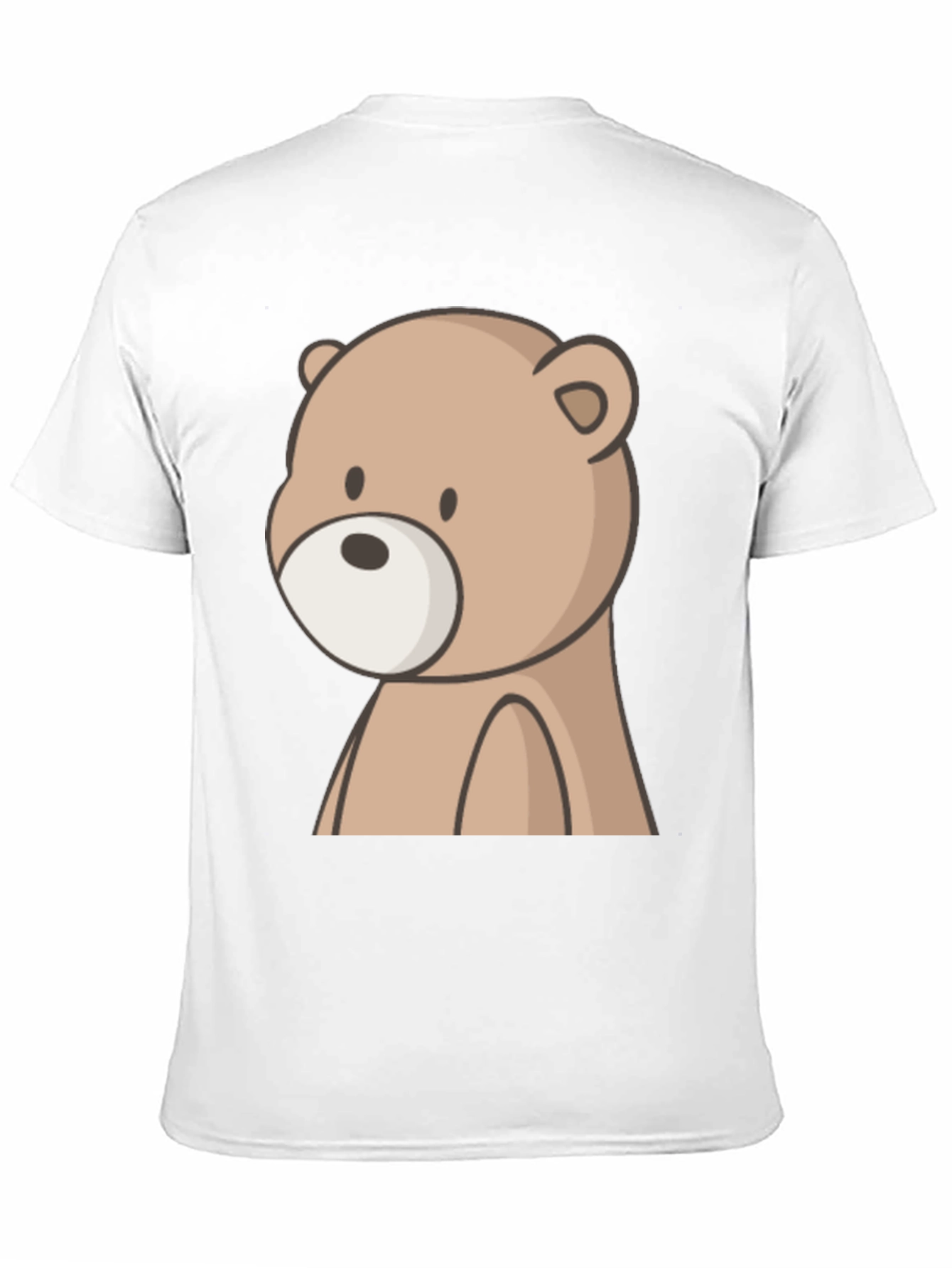 Cute Bear Graphic Black T-Shirt