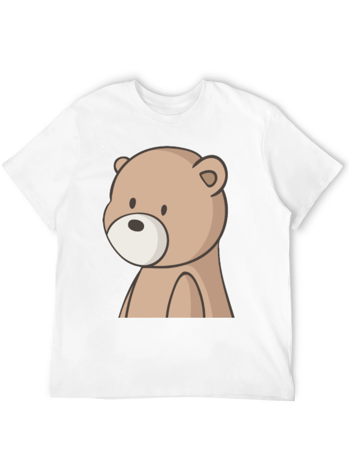 Cute Bear Graphic Black T-Shirt