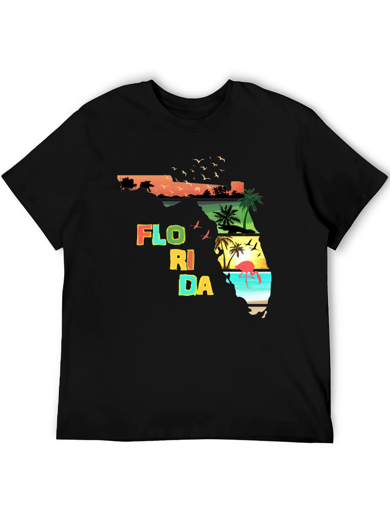 Florida State Graphic Print Mens T-Shirt