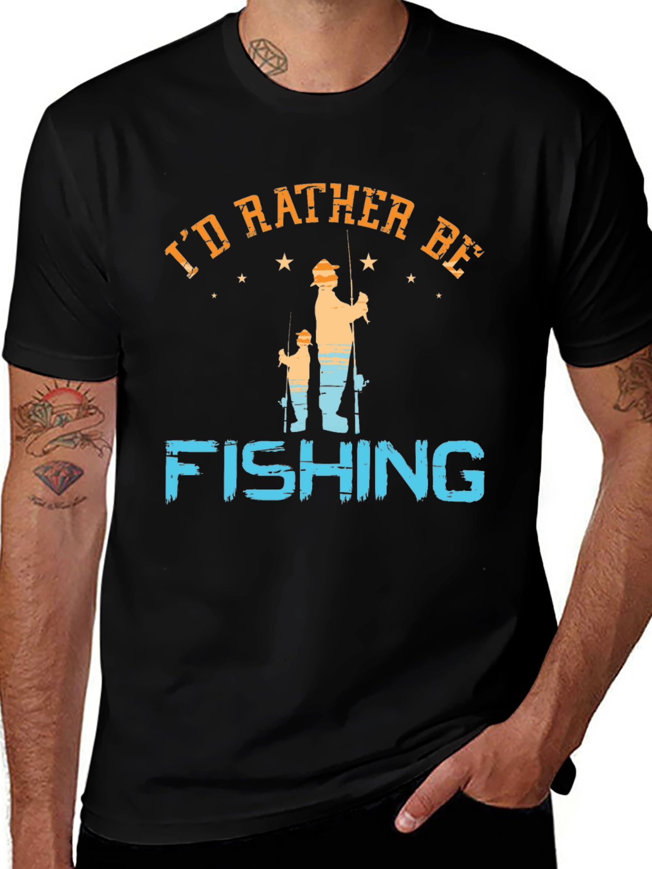 Id Rather Be Fishing Graphic Tee
