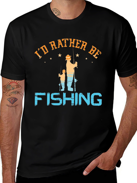 Id Rather Be Fishing Graphic Tee