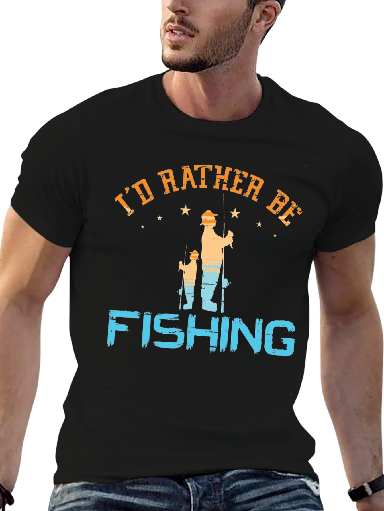 Id Rather Be Fishing Graphic Tee