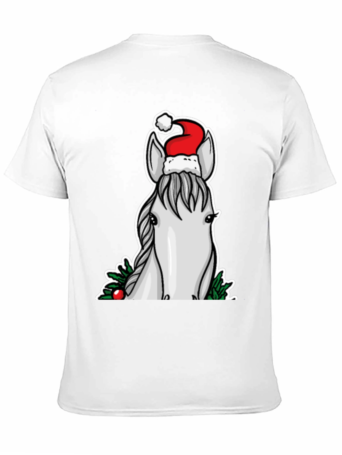Festive Horse Graphic Tee - Holiday Cheer