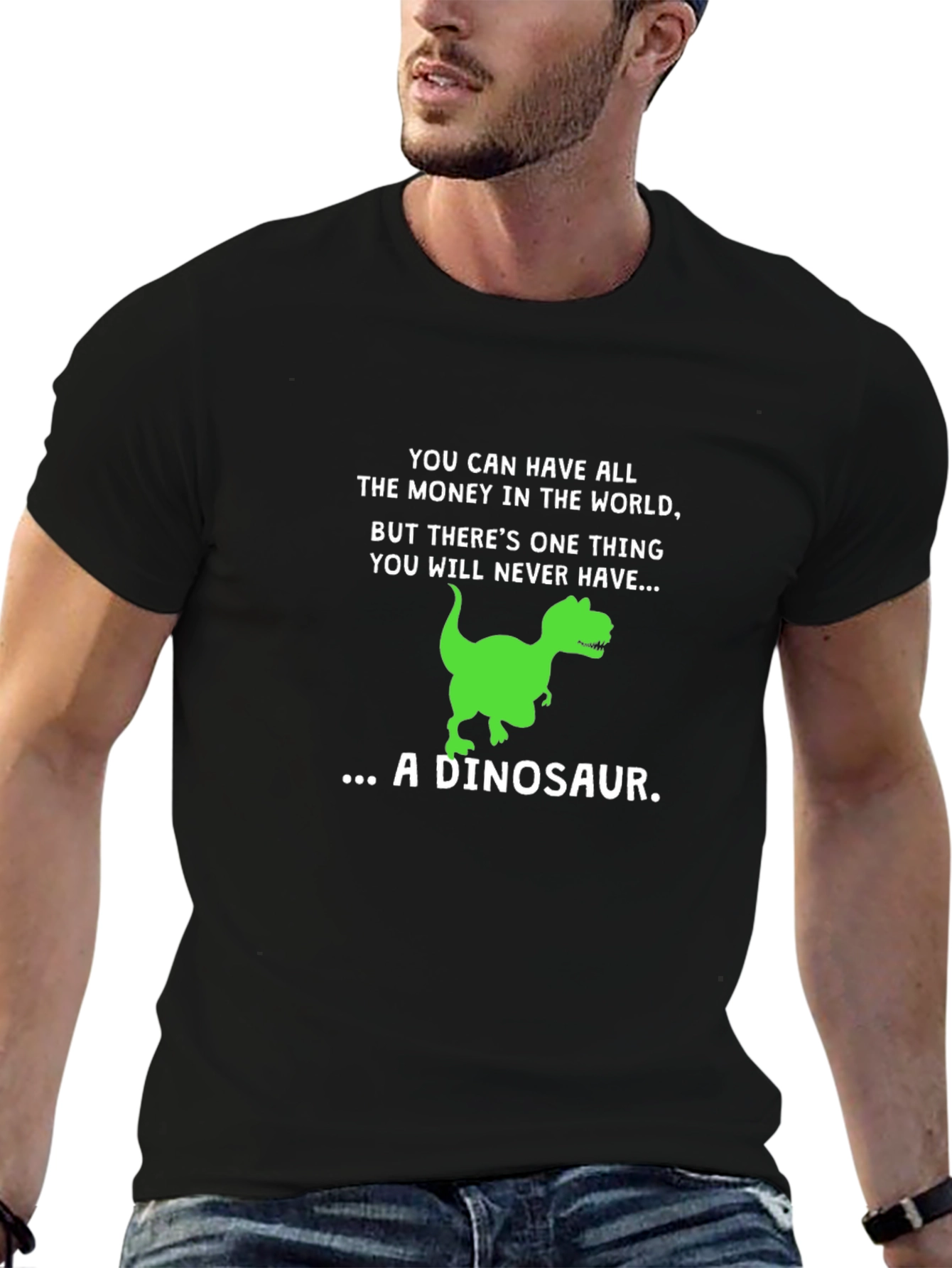 Dinosaur Graphic Tee - Humorous T-Rex T-Shirt