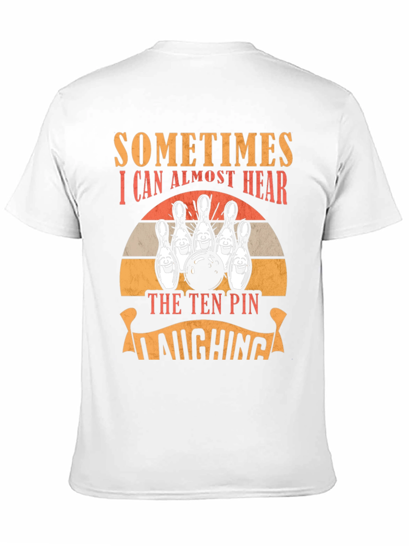 Bowling Humor T-Shirt - Laughing Pins Graphic Tee