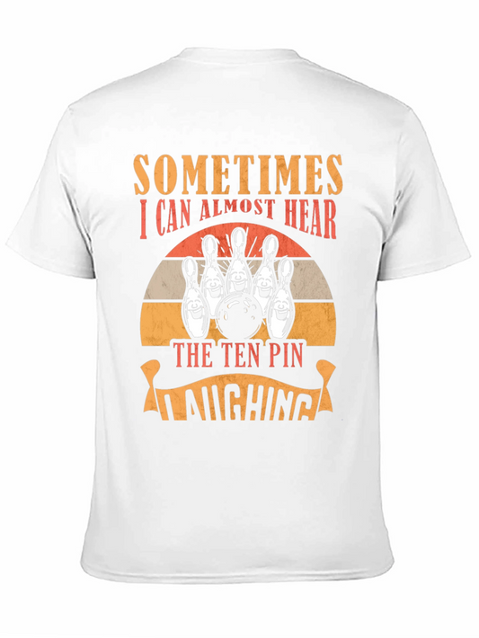Bowling Humor T-Shirt - Laughing Pins Graphic Tee