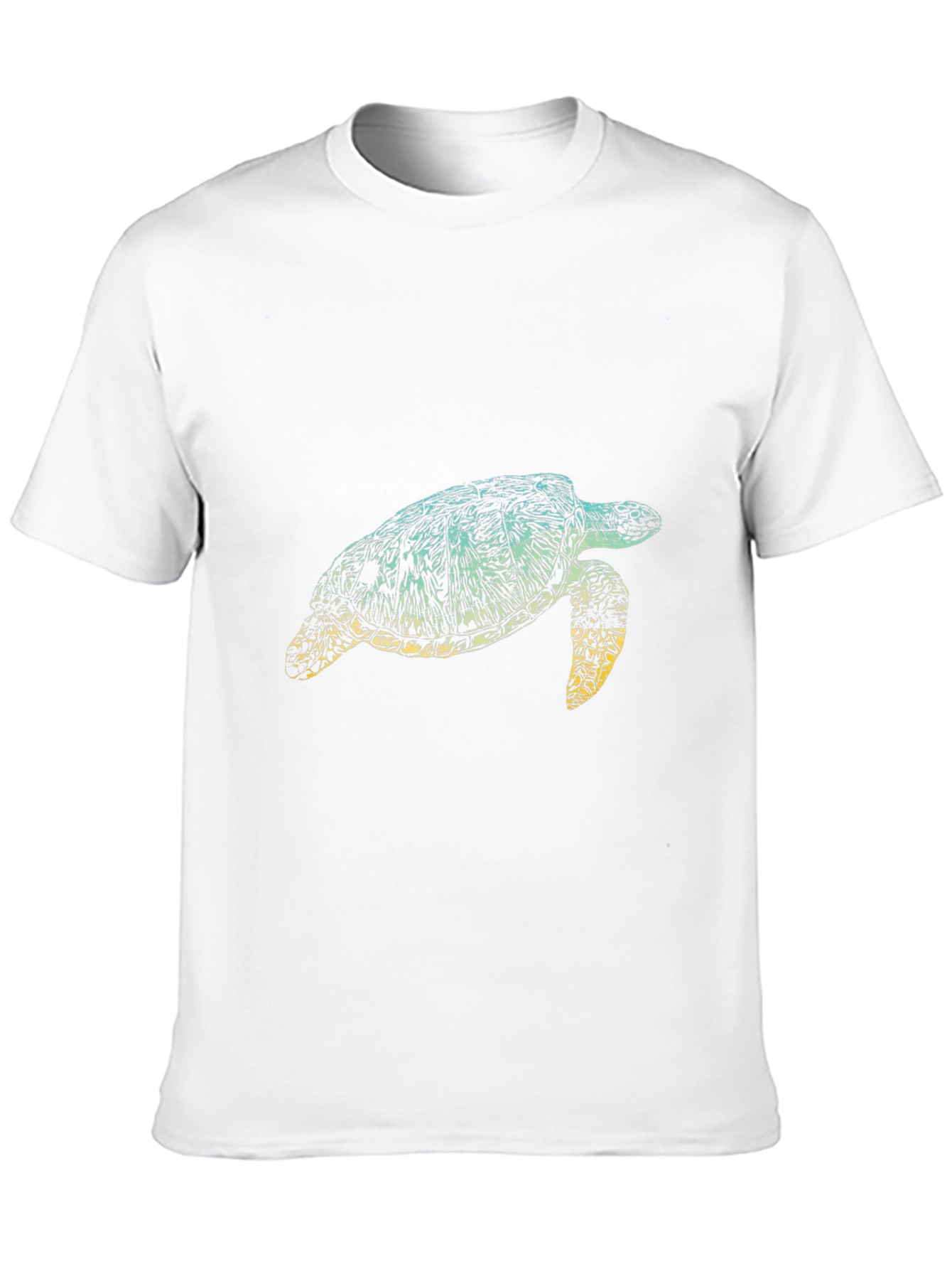 Turtle Graphic Tee - Black Cotton T-Shirt