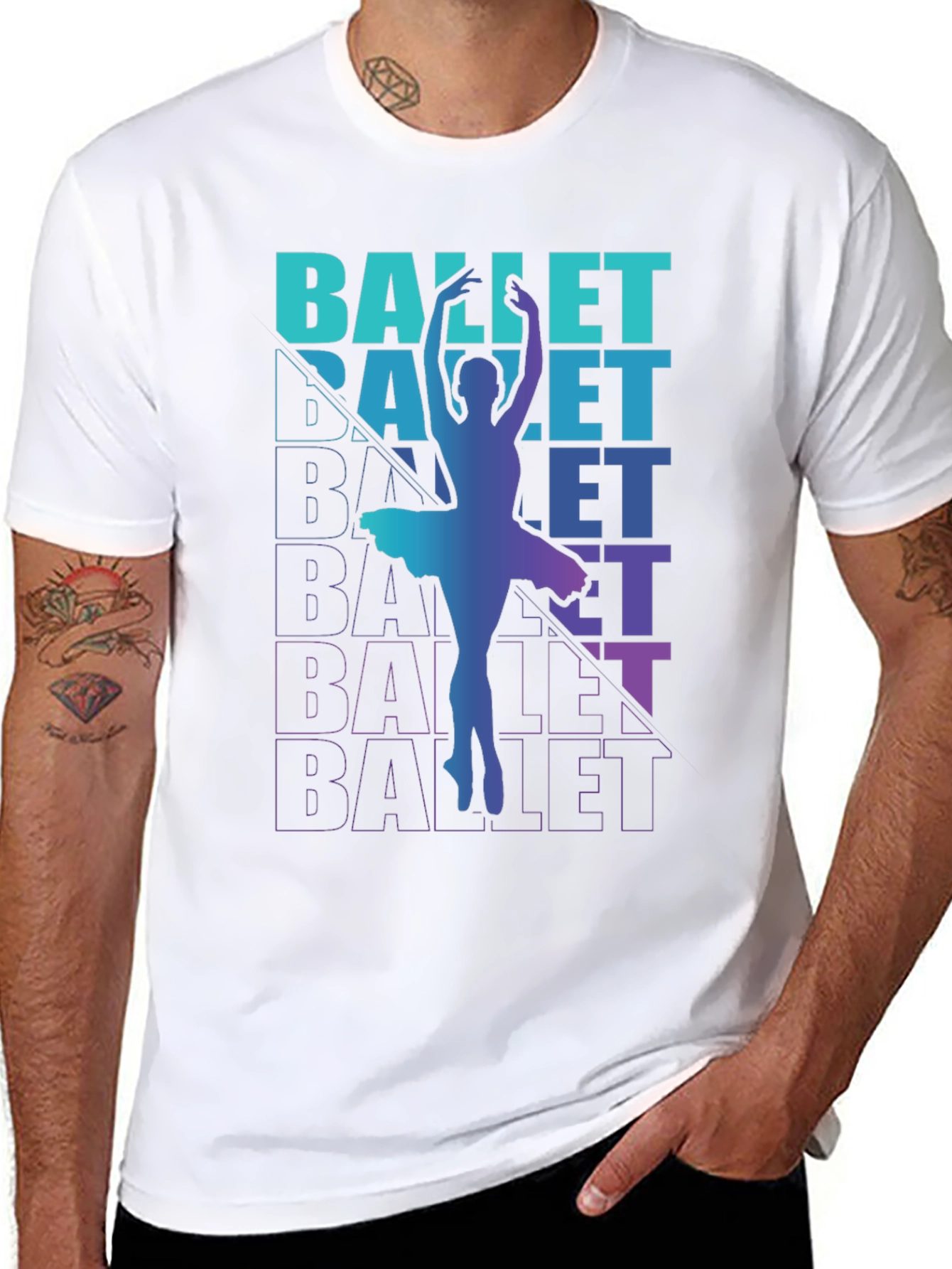 Ballet Dancer Graphic Tee - Black T-Shirt