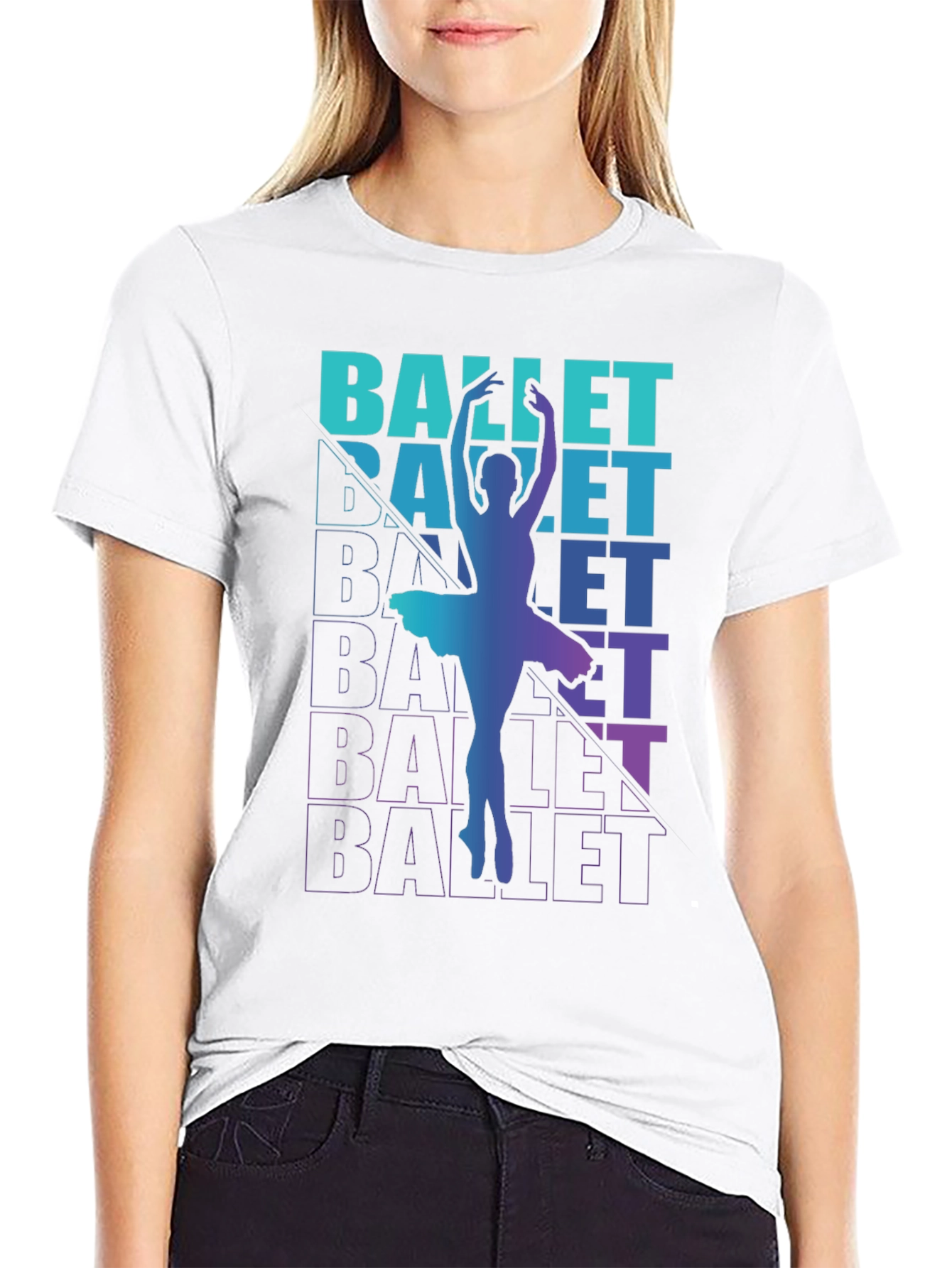 Ballet Dancer Graphic Tee - Black T-Shirt
