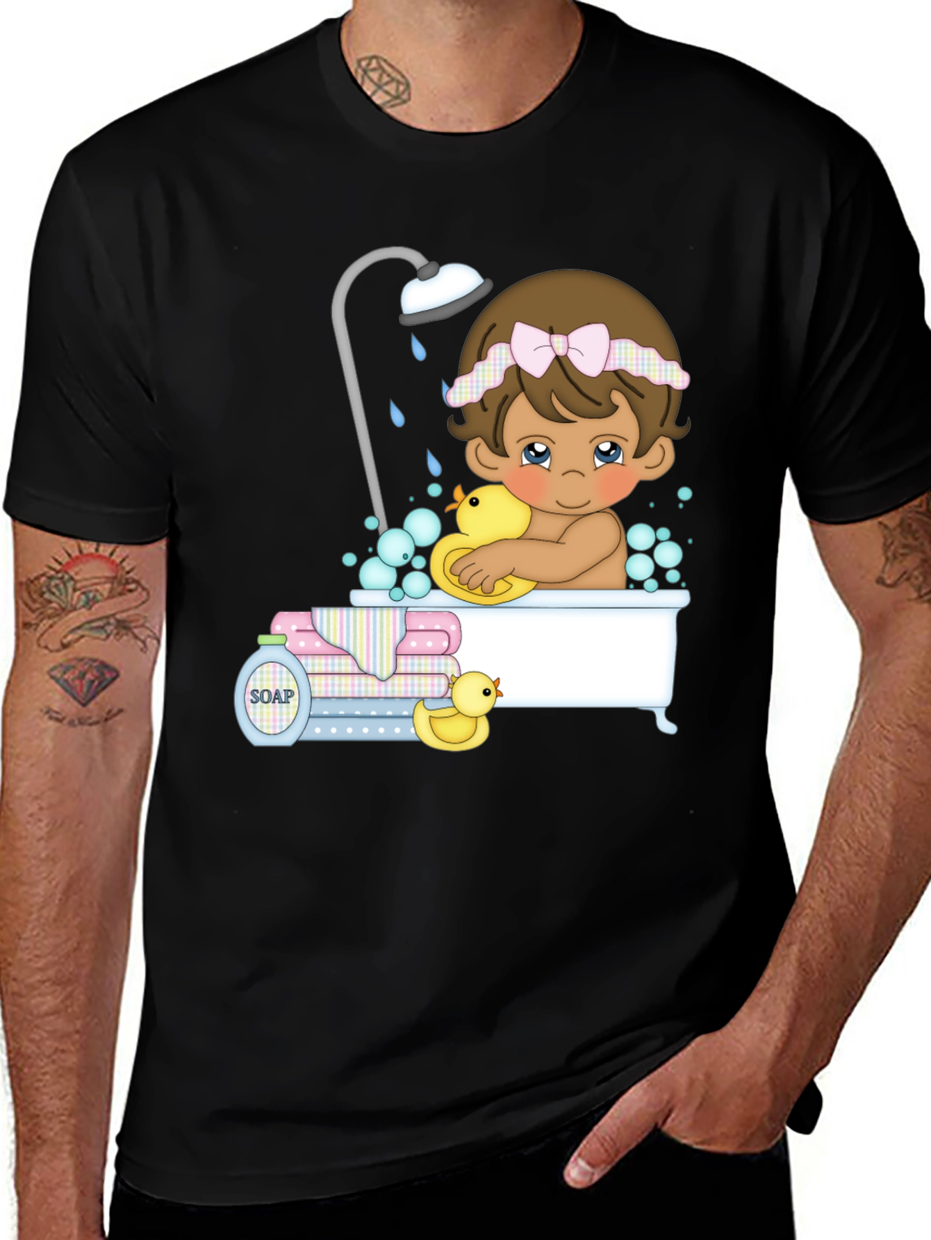 Cute Baby Bath T-Shirt
