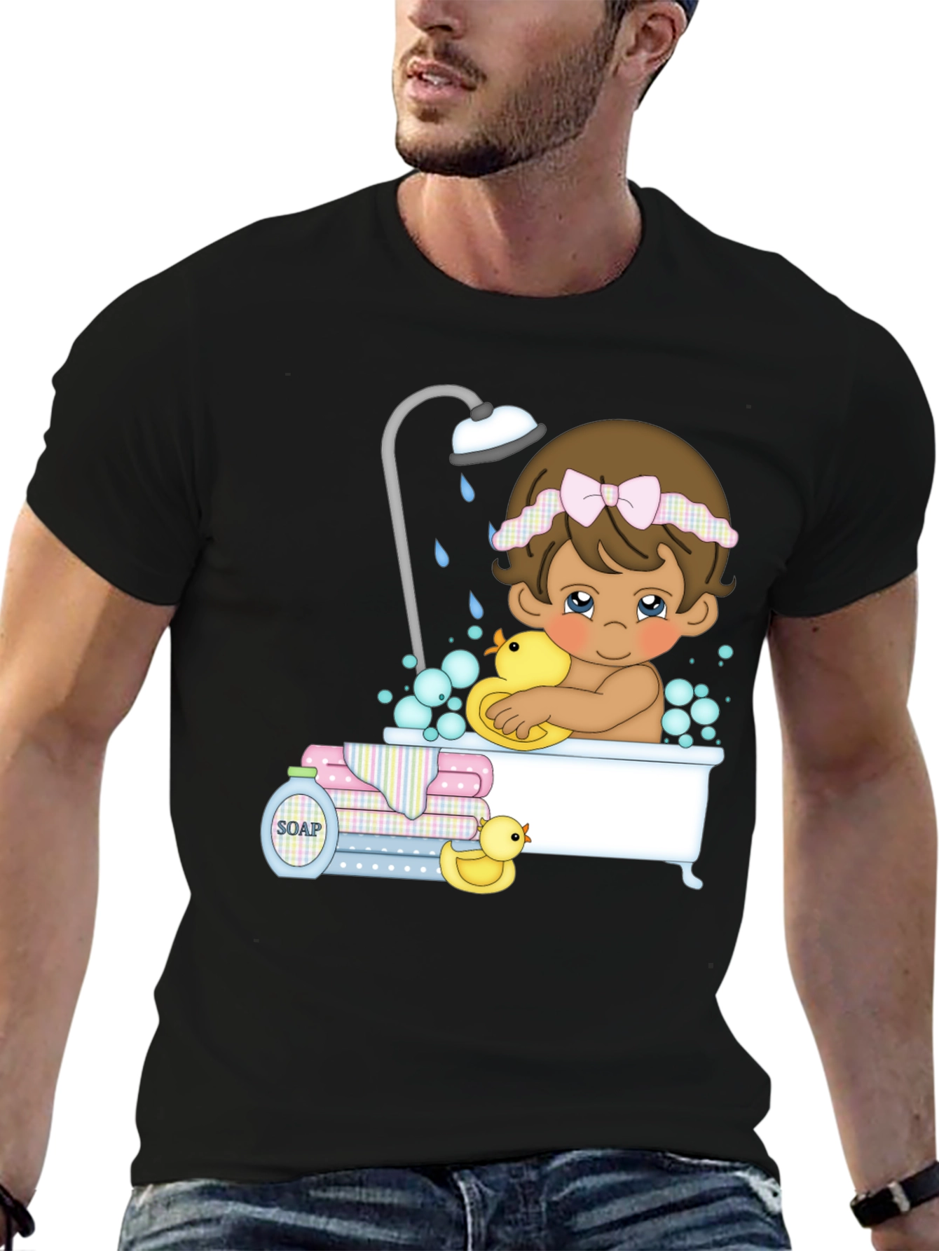 Cute Baby Bath T-Shirt