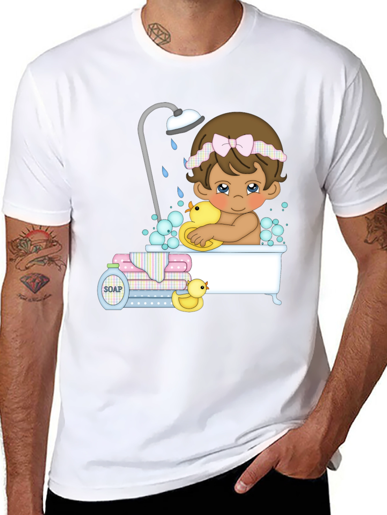 Cute Baby Bath T-Shirt