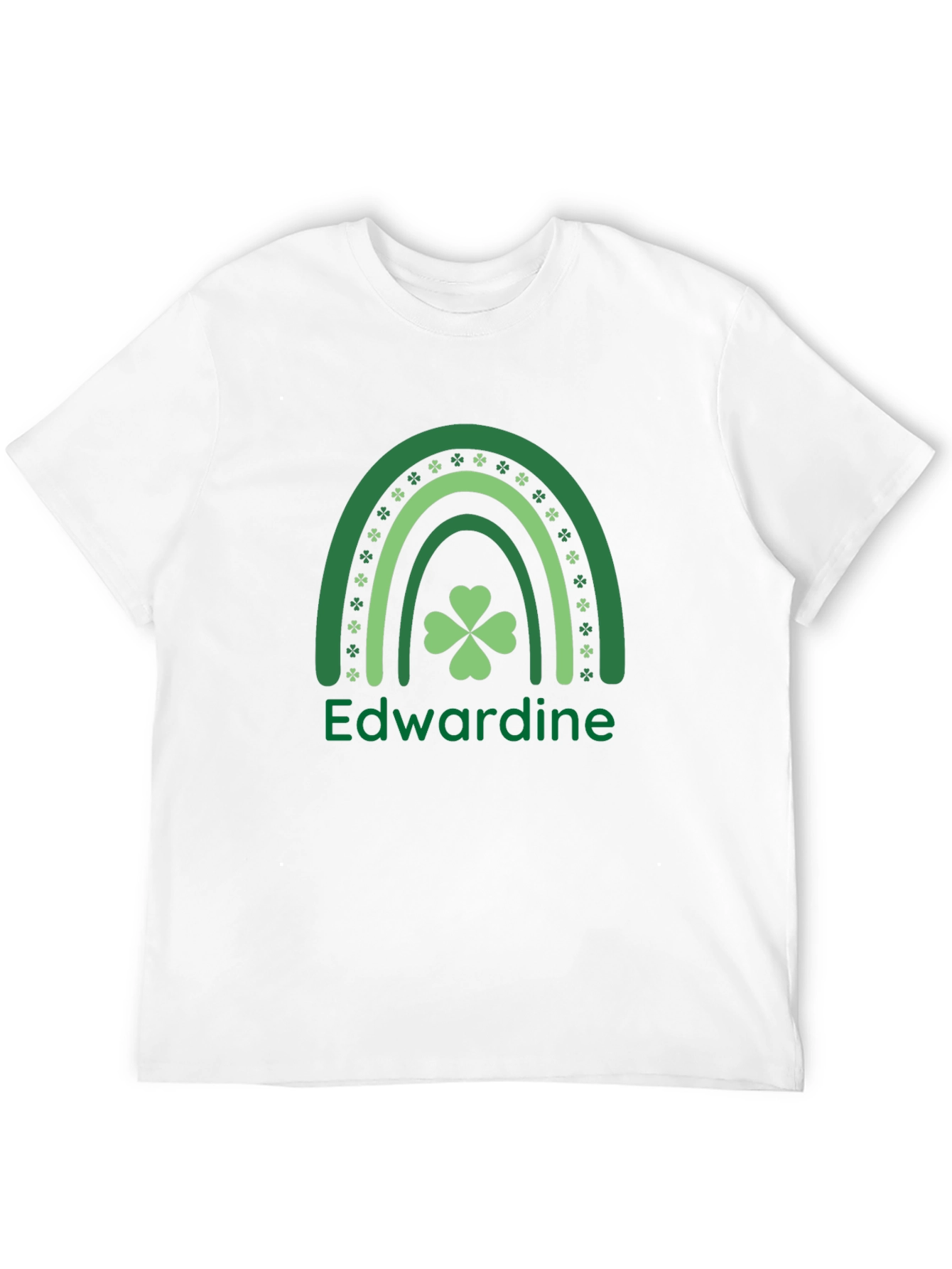 Edwardine St. Patricks Day Rainbow Clover Shirt