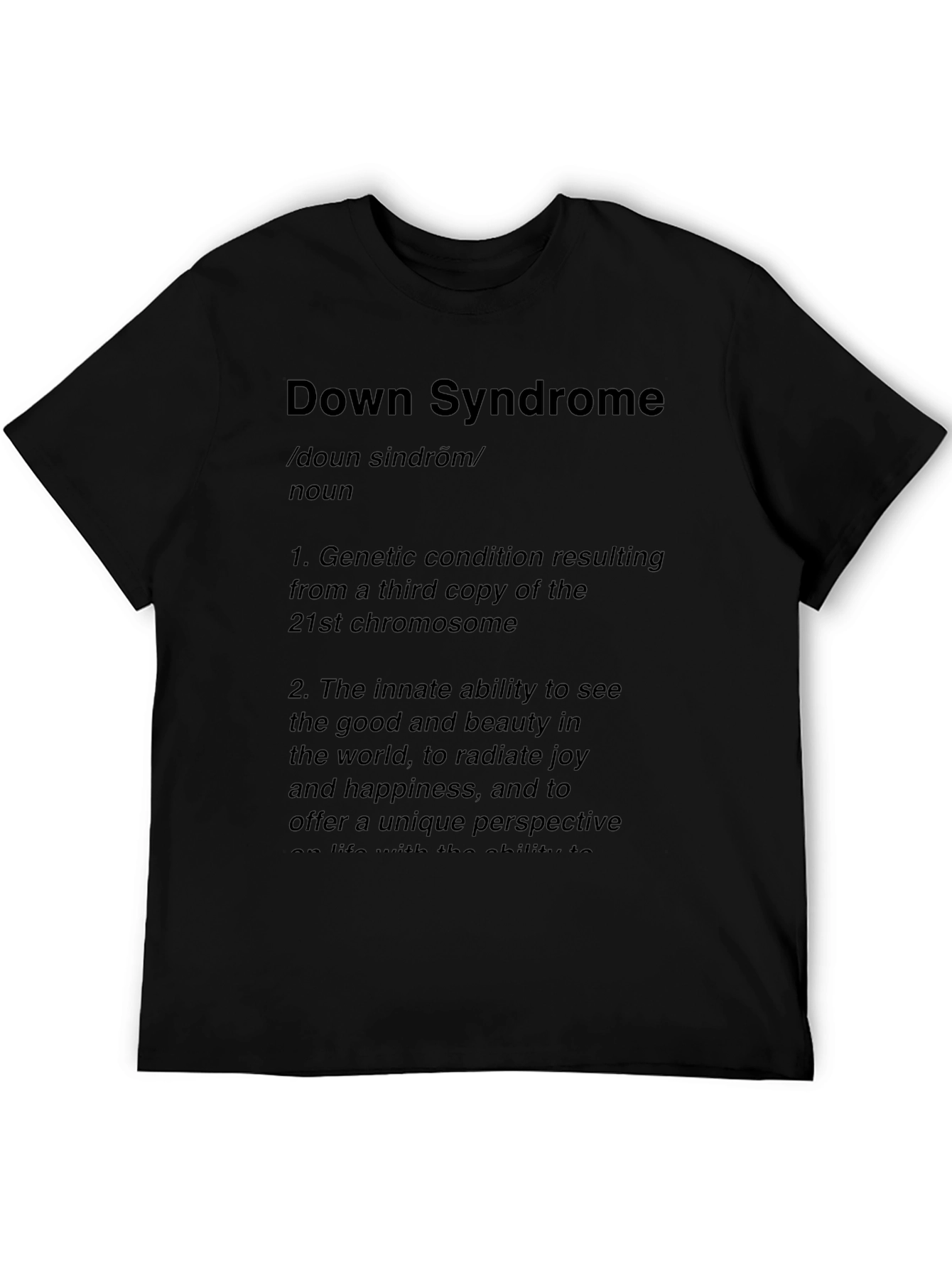 Down Syndrome Definition Graphic T-Shirt