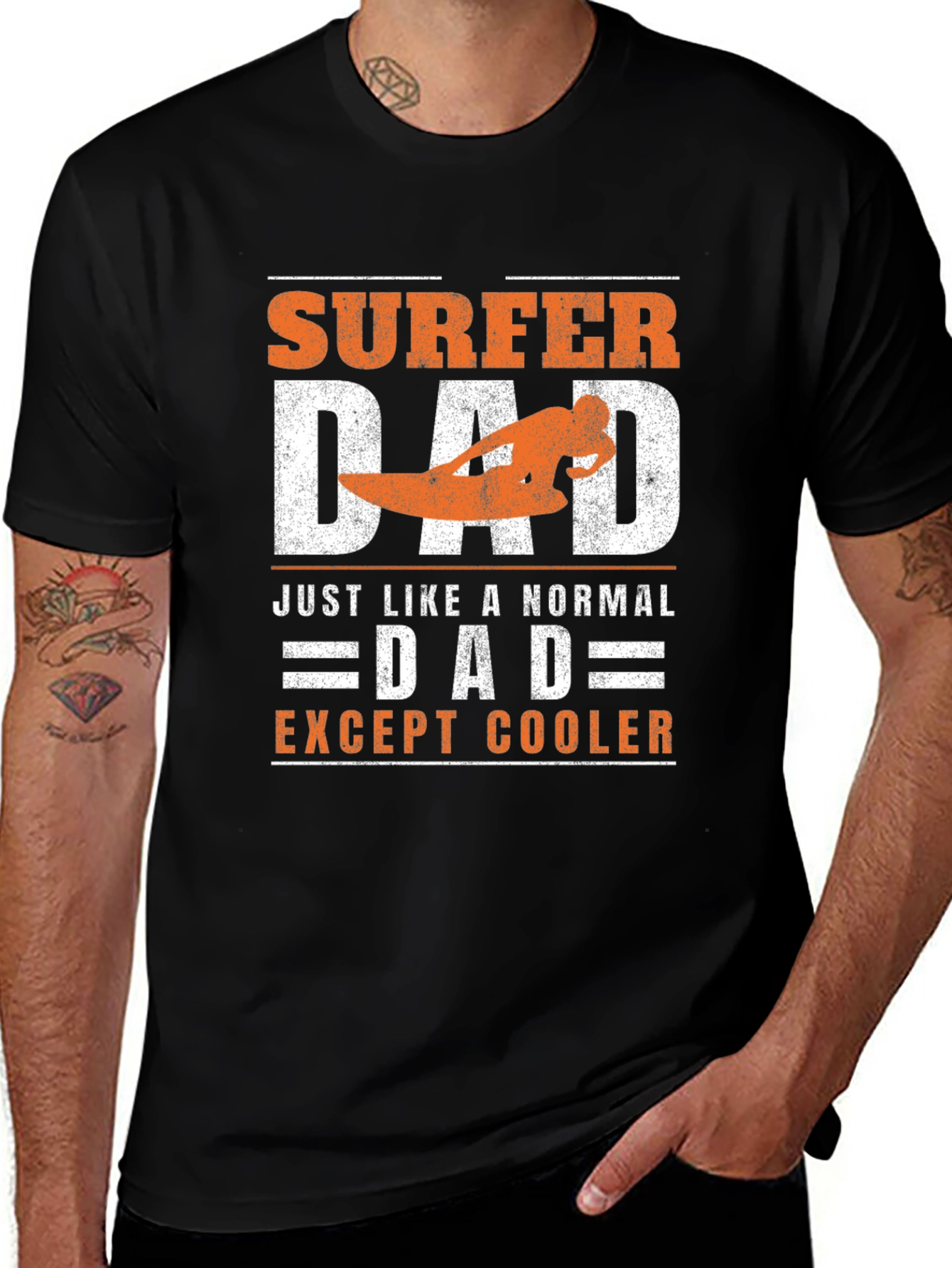 Surfer Dad Graphic Tee - Cool Fathers Day Gift
