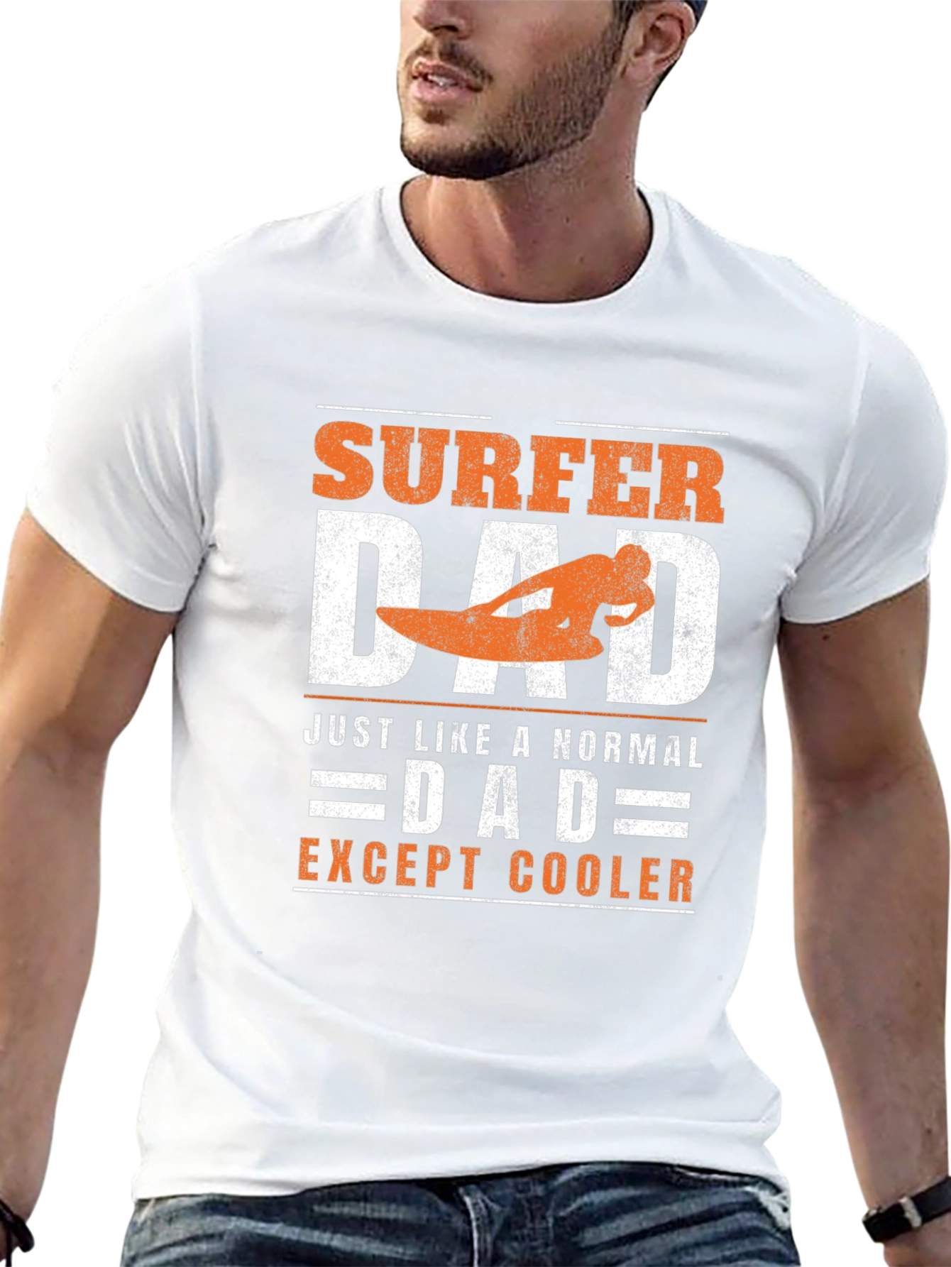 Surfer Dad Graphic Tee - Cool Fathers Day Gift