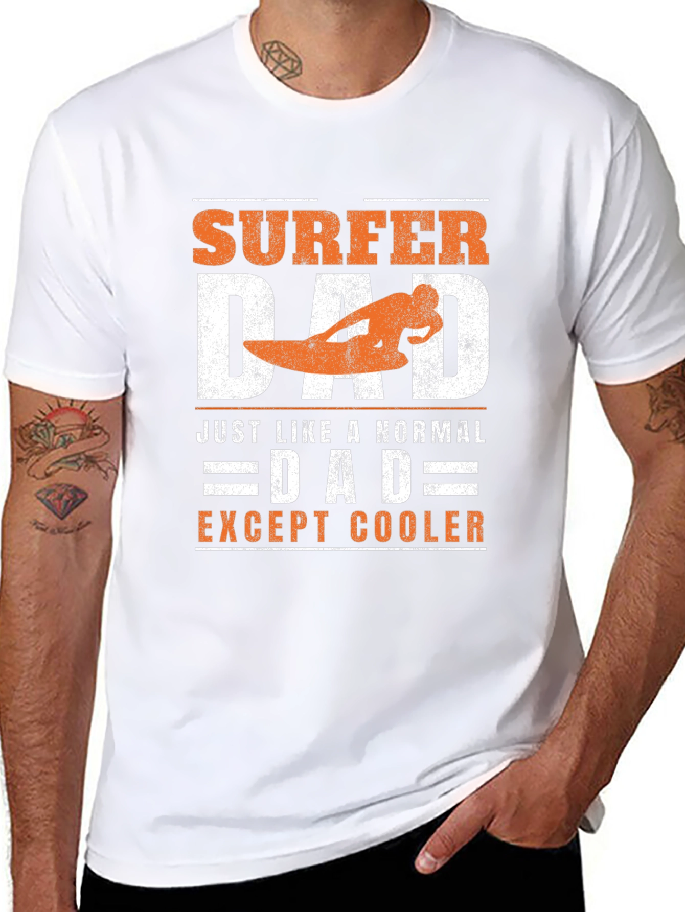 Surfer Dad Graphic Tee - Cool Fathers Day Gift
