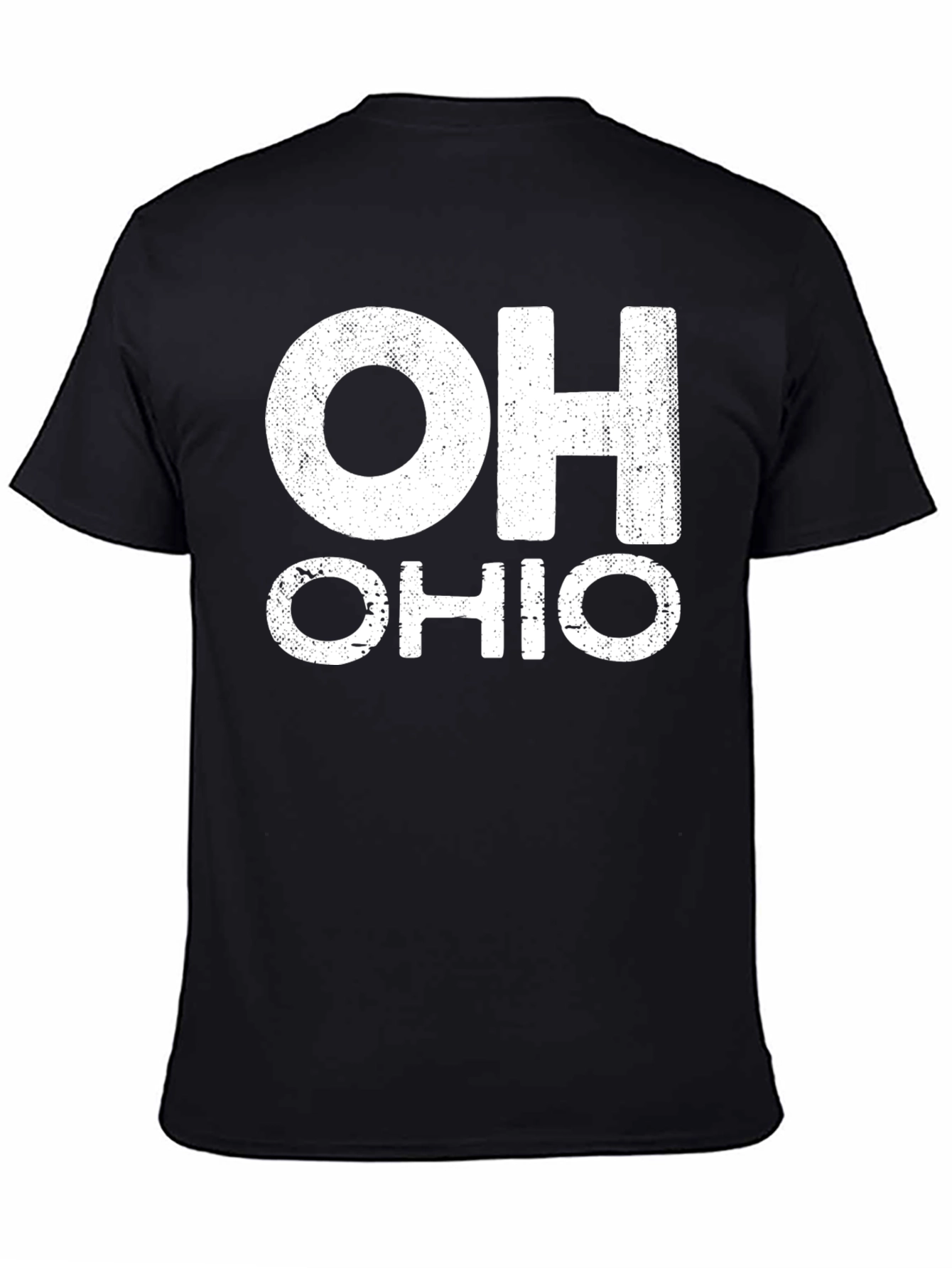 OH Ohio Graphic Tee - Black Cotton T-Shirt