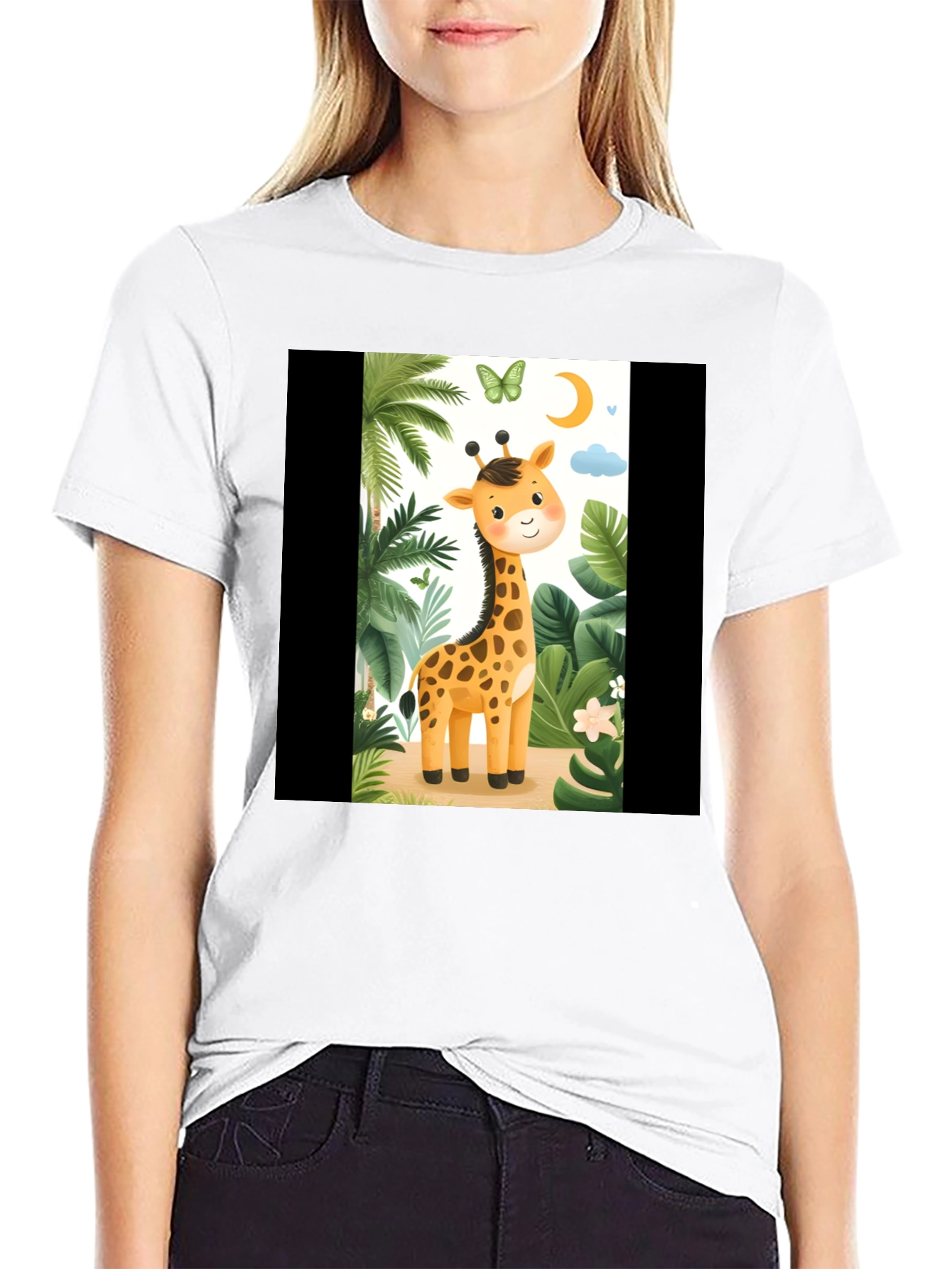 Cute Giraffe Graphic Tee - Unisex