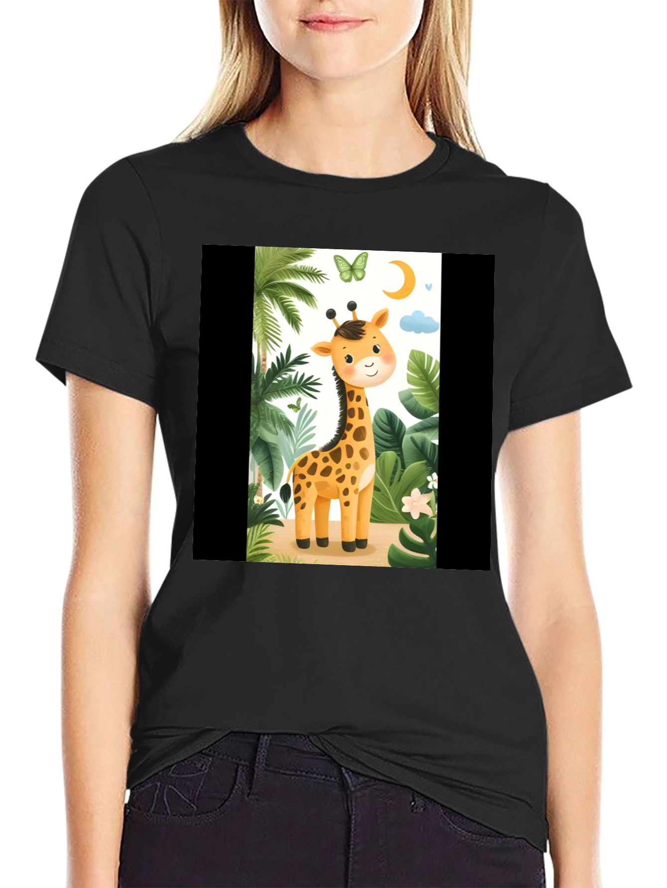Cute Giraffe Graphic Tee - Unisex