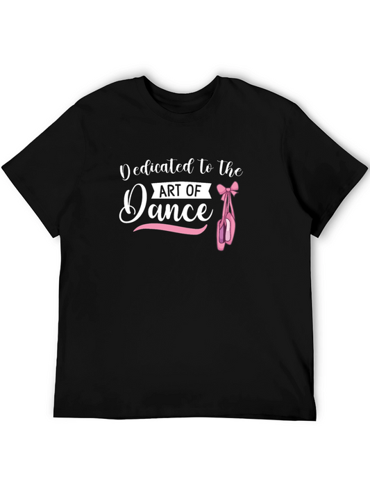 Dedicated to Dance Black Graphic T-Shirt
