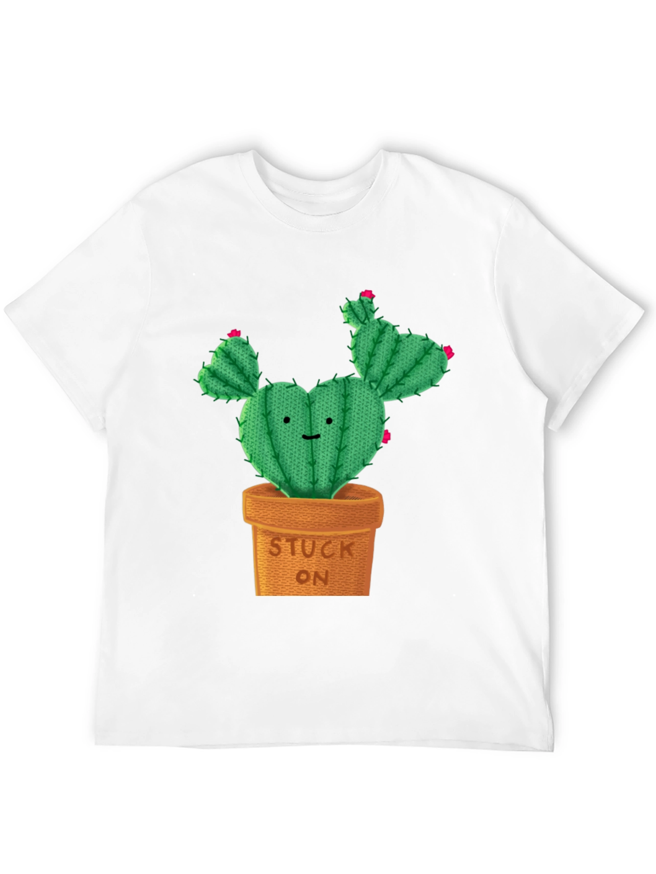 Cute Cactus Stuck On Graphic Tee