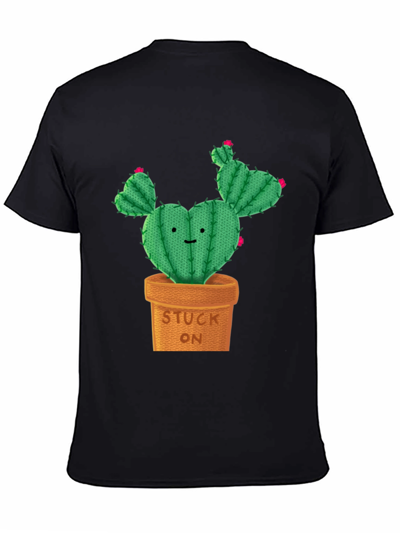 Cute Cactus Stuck On Graphic Tee