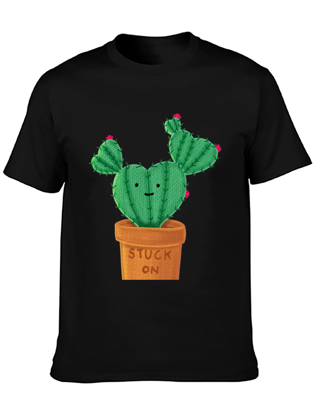 Cute Cactus Stuck On Graphic Tee