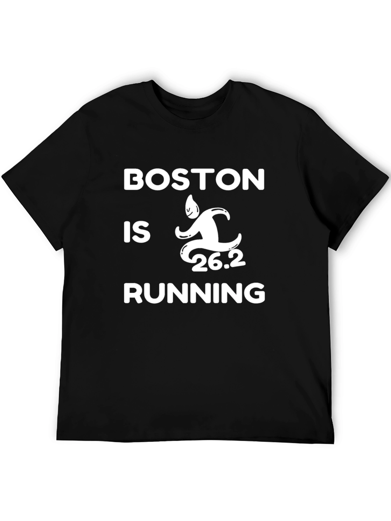 Boston is Running T-Shirt 26.2 Marathon Tee