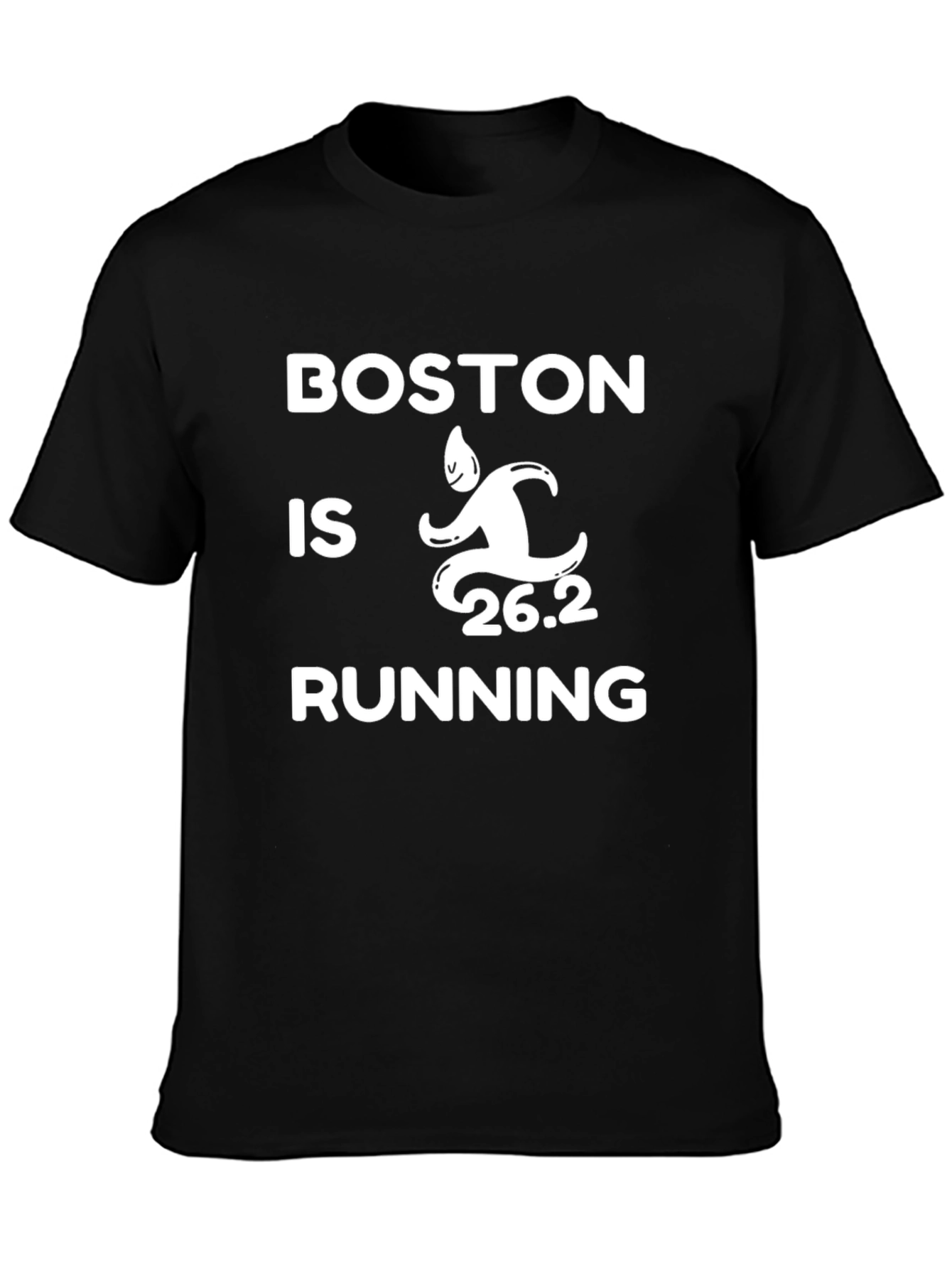 Boston is Running T-Shirt 26.2 Marathon Tee