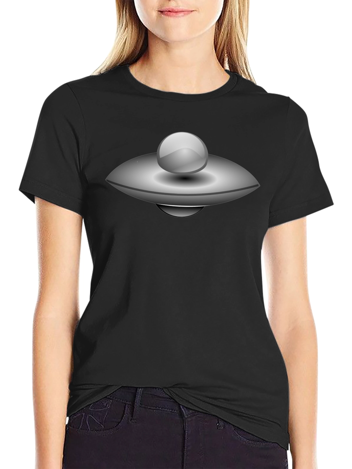 UFO Graphic T-Shirt - Black