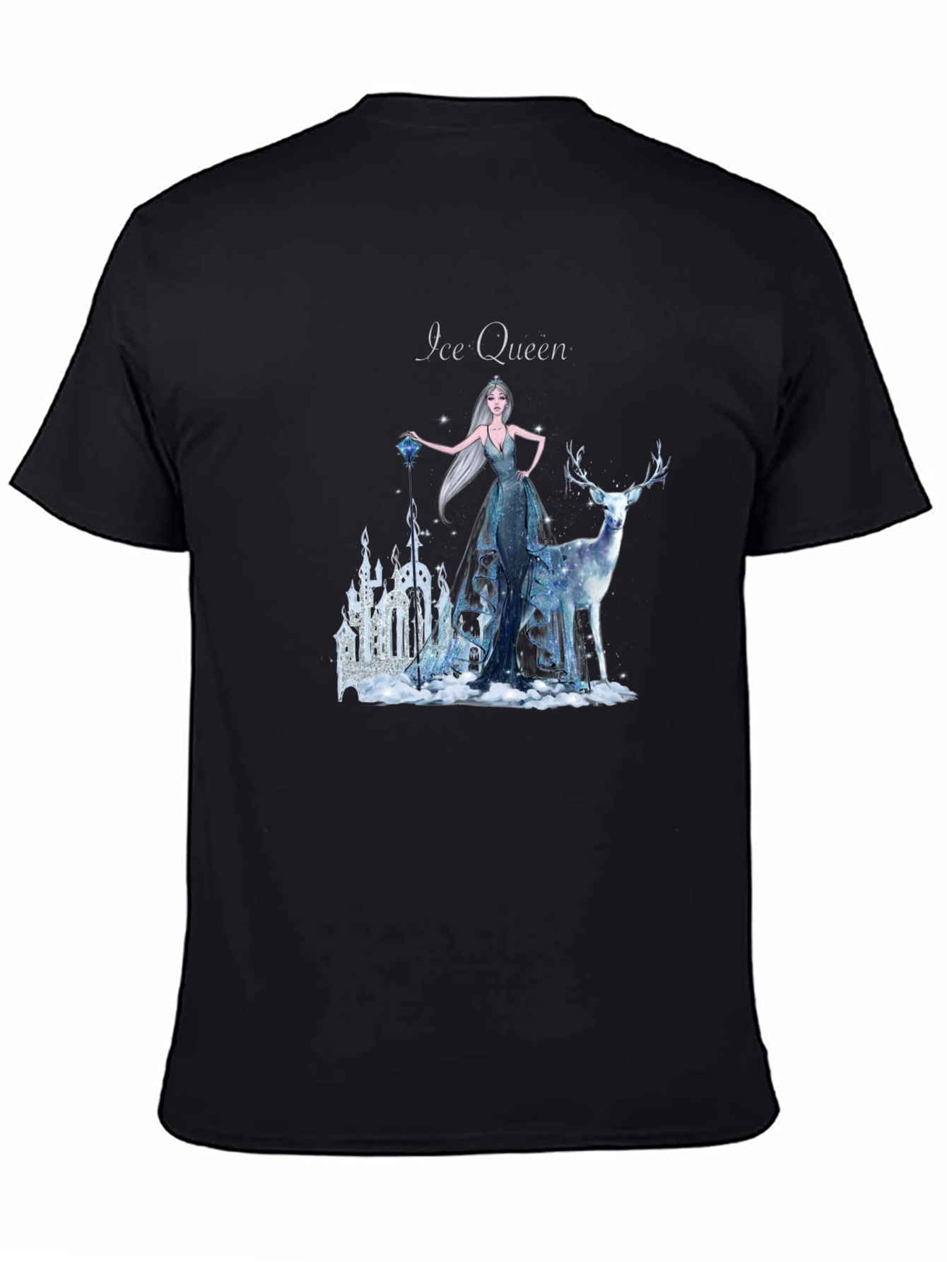 Ice Queen Graphic T-Shirt - Mystical Winter Design