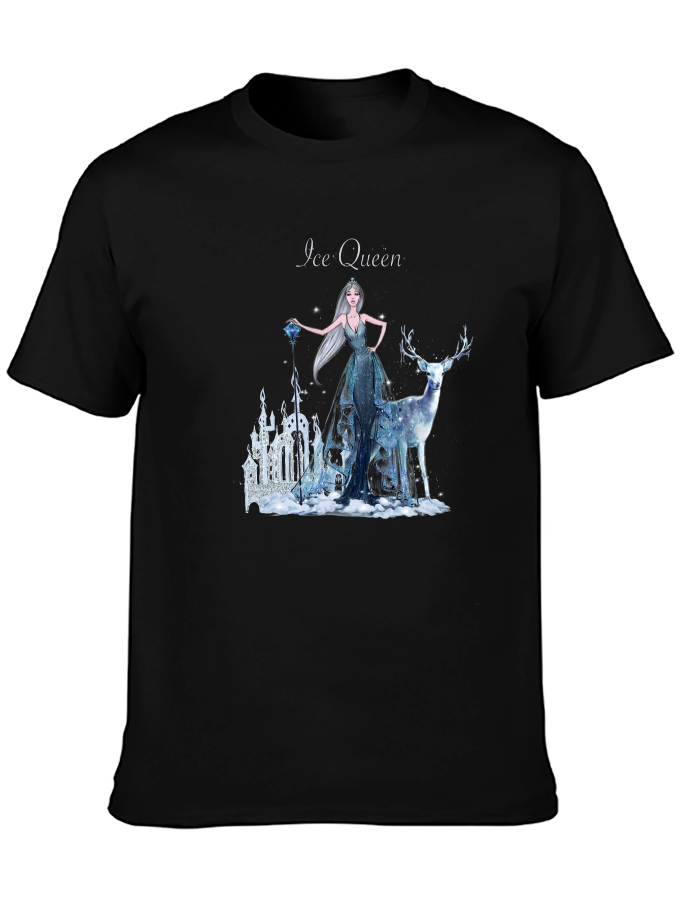 Ice Queen Graphic T-Shirt - Mystical Winter Design