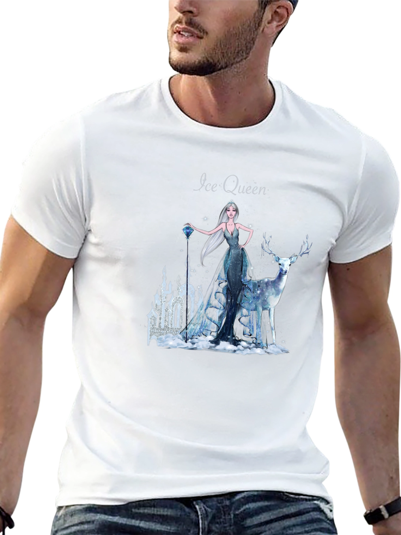 Ice Queen Graphic T-Shirt - Mystical Winter Design