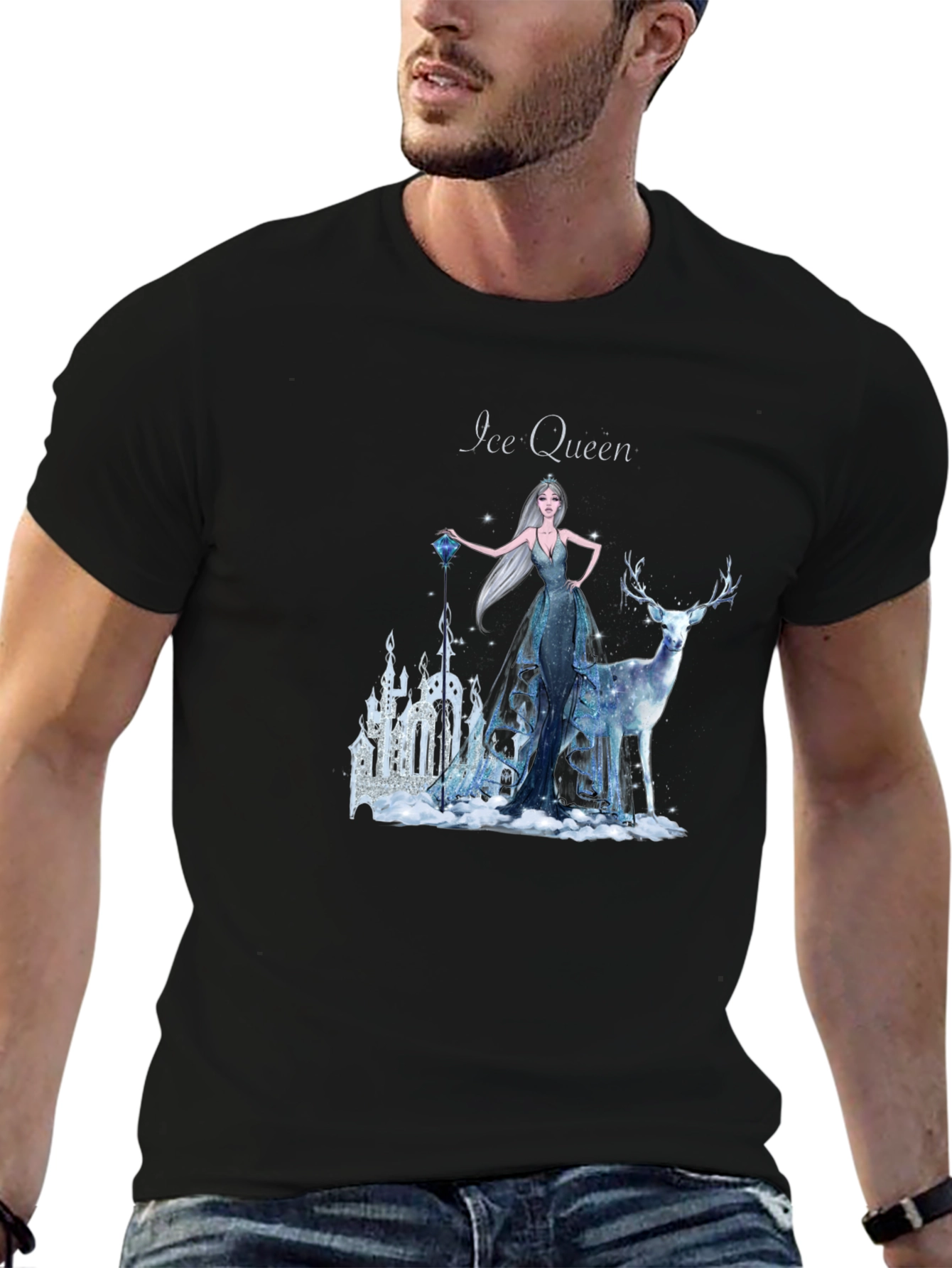 Ice Queen Graphic T-Shirt - Mystical Winter Design