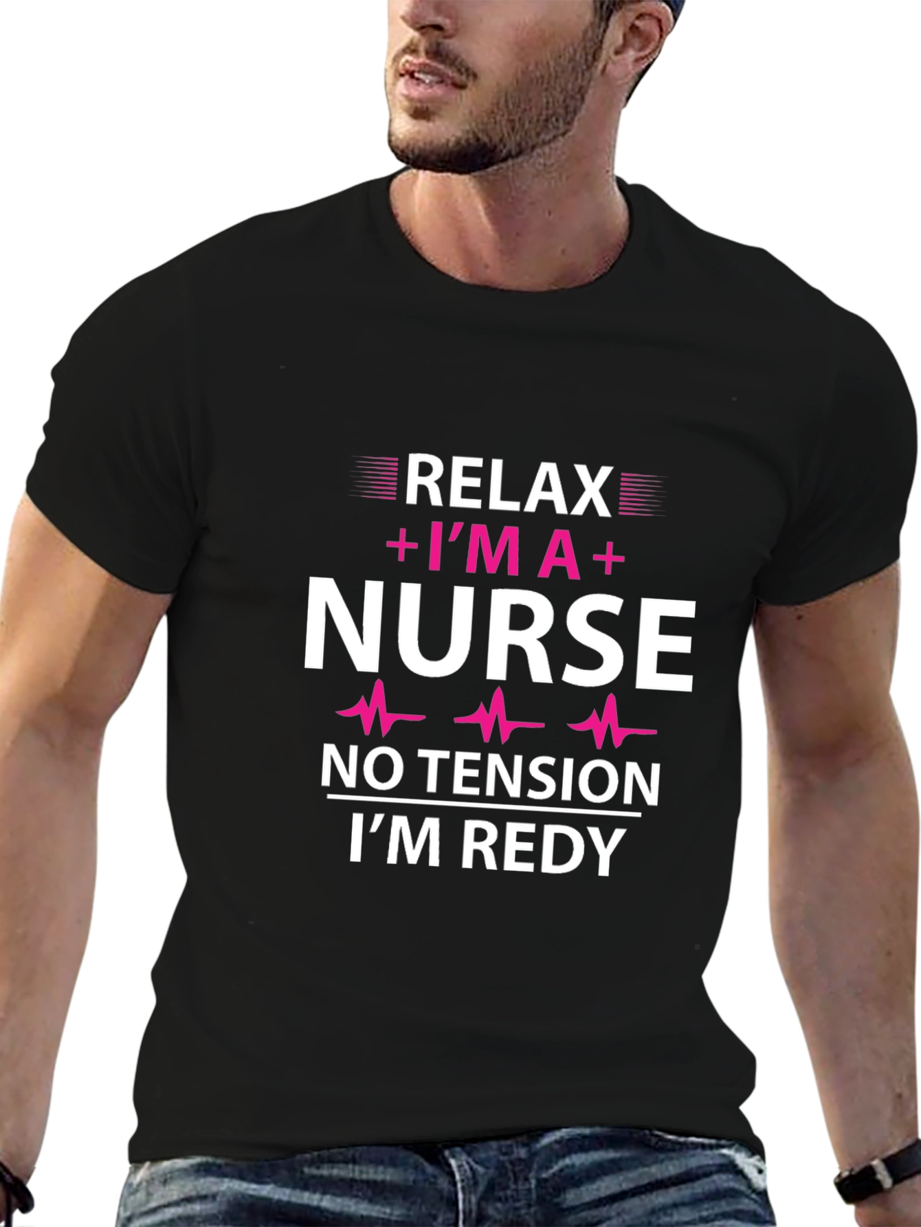 Relax Im A Nurse Graphic T-Shirt