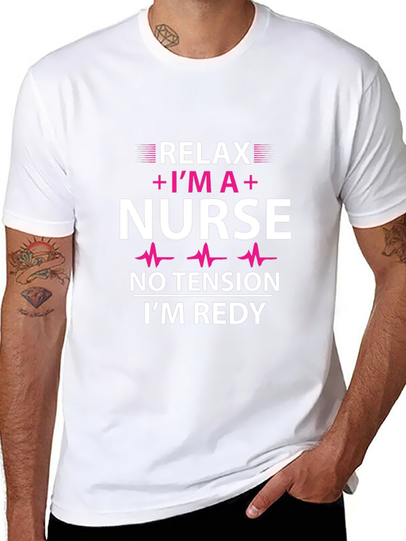 Relax Im A Nurse Graphic T-Shirt