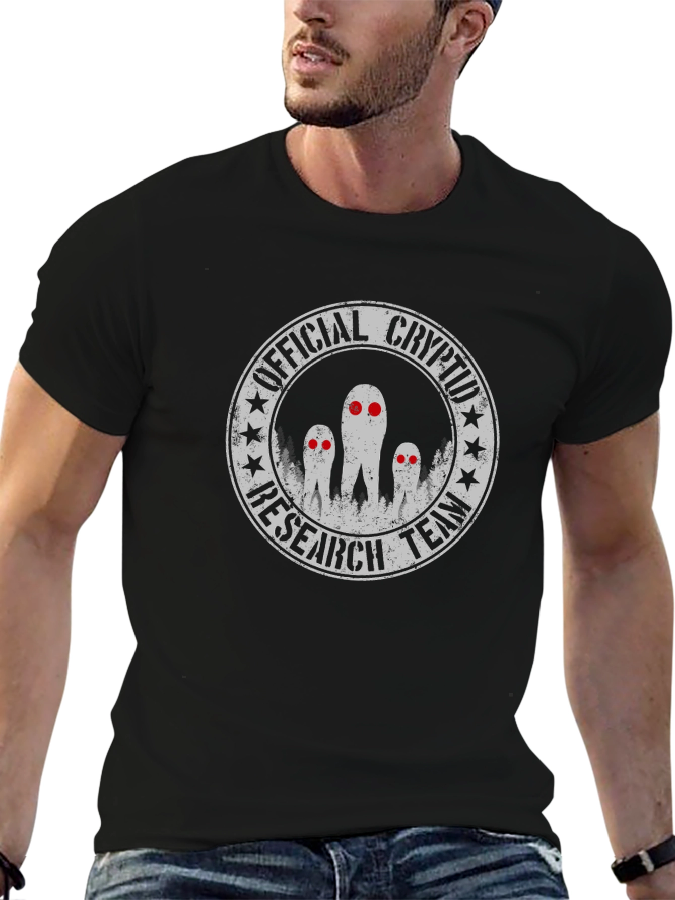 Official Cryptid Research Team Black T-Shirt